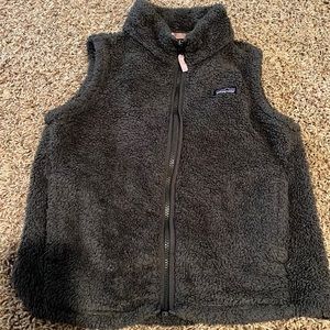 Patagonia Vest- Girls XL gray/light pink (EUC)
